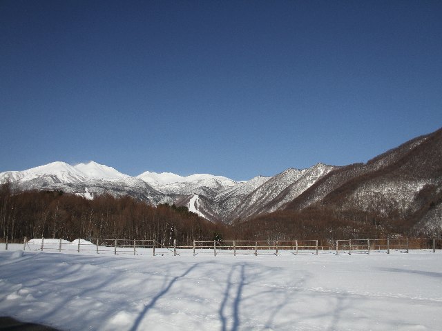 スノースマイルエリアからの乗鞍岳