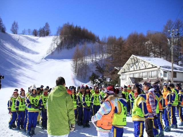 富士見丘学園　スキー教室閉校式