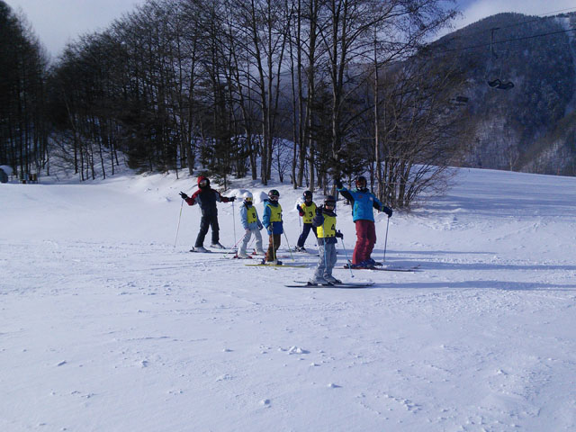 大野川小中学校のスキー教室