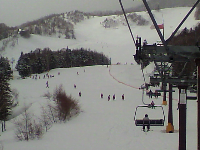 締まったいい雪です